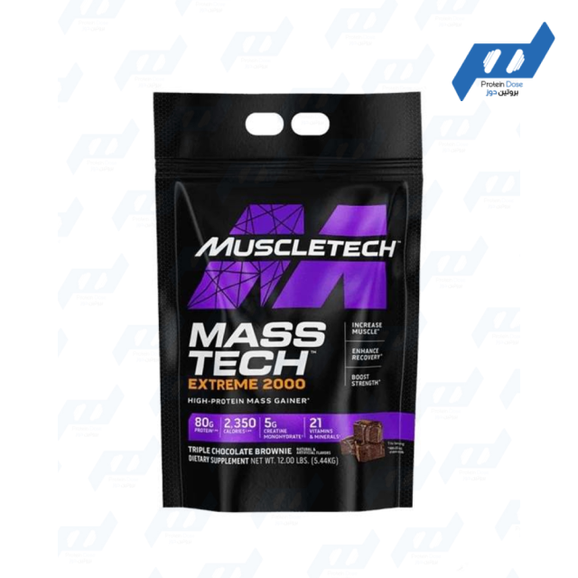 MuscleTech, Mass-Tech™ Extreme 2000, Triple Chocolate Brownie, 6 lbs